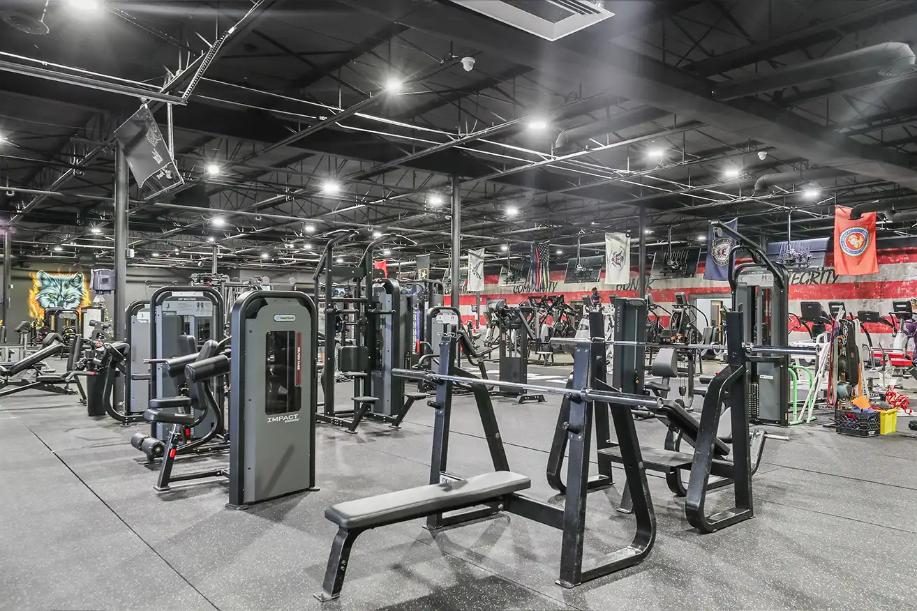 Strength equipment at Wolf Gym Utica