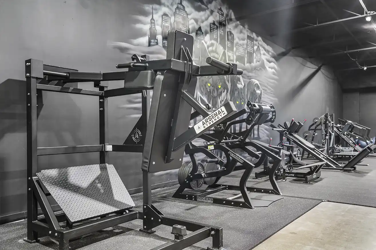 Plate-loaded machines at Wolf Gym Utica